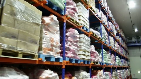 Wharehouse Shelf 2 Video stock 123080649