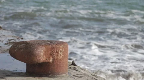 Wharf - Bitt Stock Footage 56033925