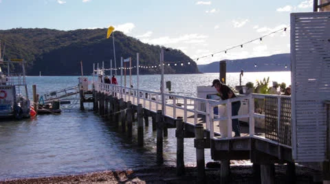Wharf on Tranquil Harbour Time Lapse 114GYPBW NTSC Stock Footage 26360310