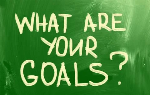 What are your goals? Stock Illustration