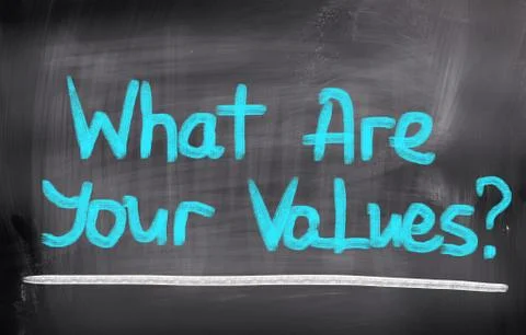 What Are Your Values Concept Stock Illustration