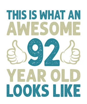 This is what an awesome 92 year old looks like Stock Illustration