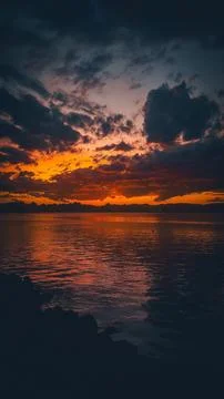What a beautiful sunset Stock Photos