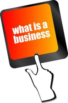 What is business button on computer keyboard key Illustrazione stock