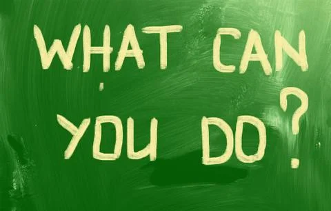 What can you do? Stock Illustration