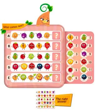 What comes next fruit  스톡 일러스트