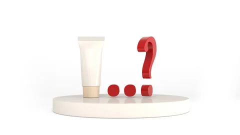 What is the composition of this cosmetic product? 3D Rendering Stock Footage 168465774