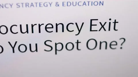 What is a cryptocurrency exit scam. Getting informed with general field theory Stock Footage 150267077