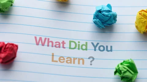 What Did You Learn? Stock Footage 339715861
