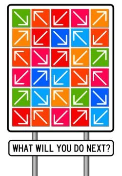 What to do next Stock-Illustration