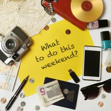 What to do this weekend? Stock Photos