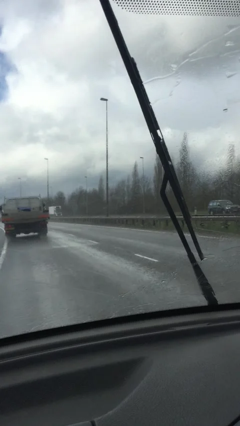 What to Do When Your Windshield Wipers Break, England - 04 Mar 2019 Stock Footage 205228956