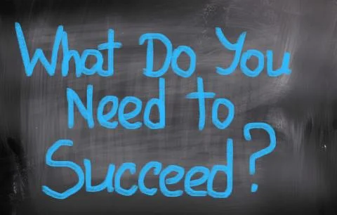 What do you need to succeed concept Stock Illustration
