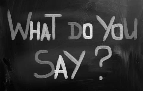 What do you say concept Stock Illustration
