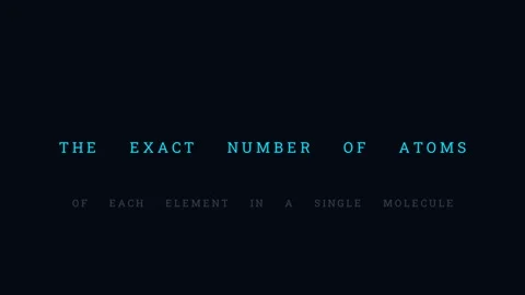What does a molecular formula tell us Stock Footage 335190863