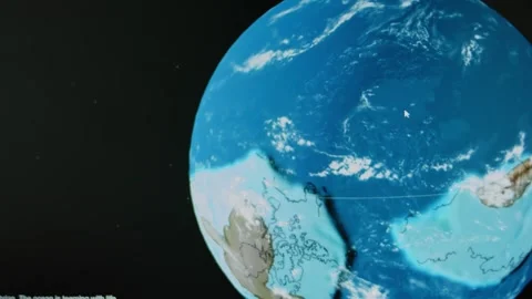 What Earth looked like during the Late Cambrian Period. Earth 500 millions years Stock Footage 272816010