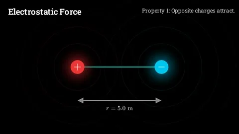 What is the Electrostatic Force Stock Footage 336743412