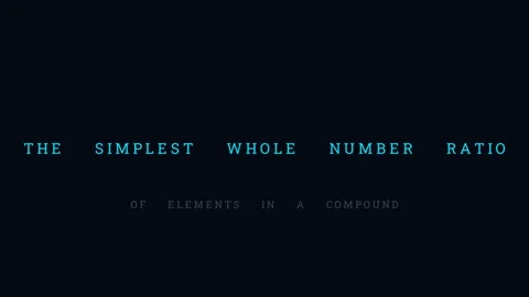 What is an empirical formula 스톡 동영상 335190870