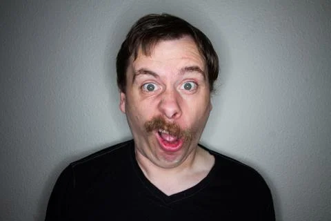 What a face this guy makes Stock Photos