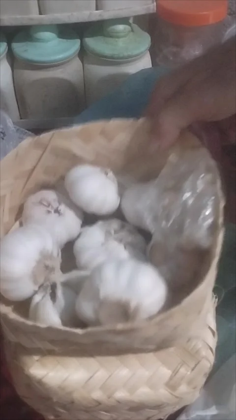 This is what garlic looks like Stock Footage 290984959