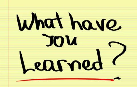 What Have You Learned Concept Stock Illustration