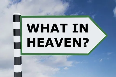 What in Heaven? concept Illustration