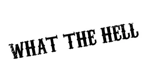 What The Hell rubber stamp 스톡 일러스트