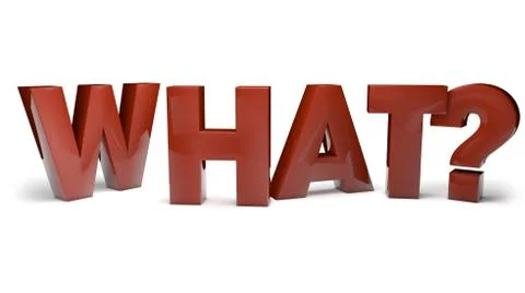 What? Stock Illustration
