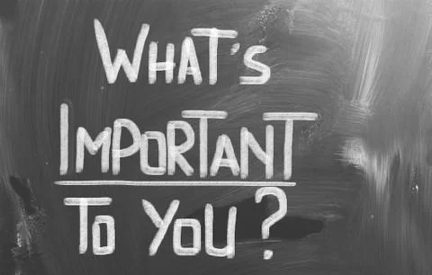 What Is Important To You Concept Stock Illustration