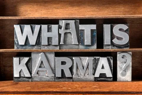 What is karma Stock-Fotos