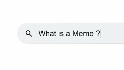 What is a meme? Internet browser search engine bar. Stock Footage 223348537