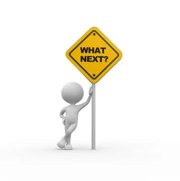What next Stock Illustration