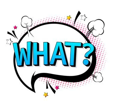 What question on pop style speech bubble. Vintage icon for cover design Stock Illustration