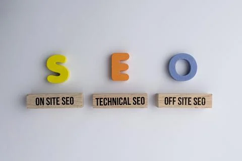 What is a SEO. on-site, SEO, Technical SEO. Finance Business Concept. Techn.. Stock Photos