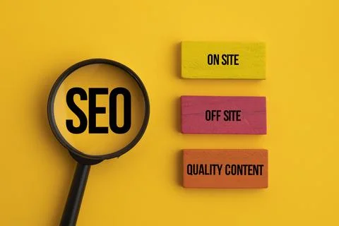 What is a SEO. on-site, SEO, Technical SEO. Finance Business Concept. Techn.. Stock Photos
