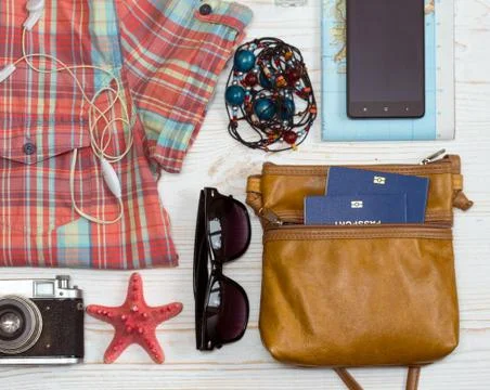 What to take for a trip Stock Photos