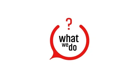 What we do sign on white background Stock Footage 287937527