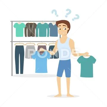 What to wear. Stock Illustration