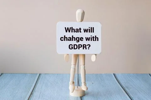 What will change with General Data Protection Regulation. Stock Photos