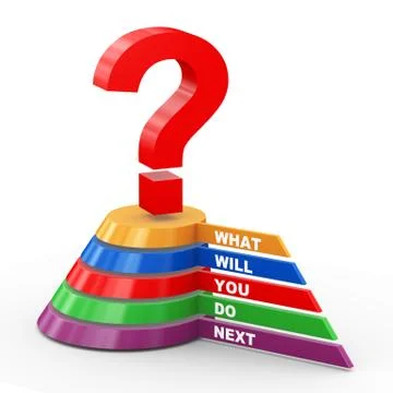 What will you do next Stock Illustration