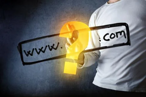 What is your com internet domain Stock-Illustration