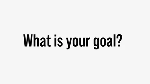 What is your goal? Vídeo Stock 288450819