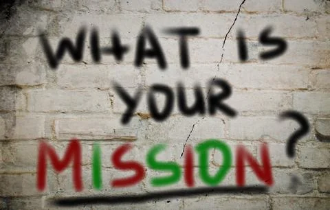 What is your mission concept Stock Illustration