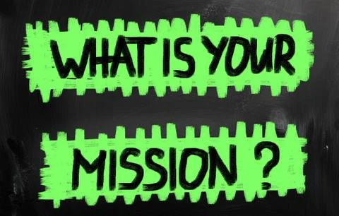 What is your mission? Stock Illustration