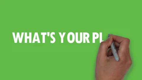 What is your plan handwriting on green screen animation 動画素材 142300645