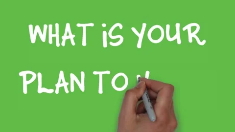 What is your plan to vote handwriting text on green screen animation. 動画素材 142300723