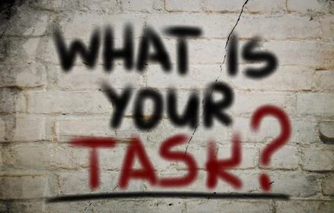 What is your task concept Stock Illustration