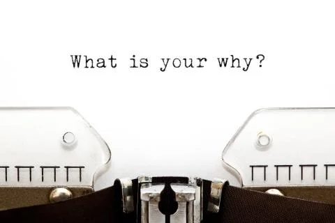 What Is Your Why Question Typewriter Photos
