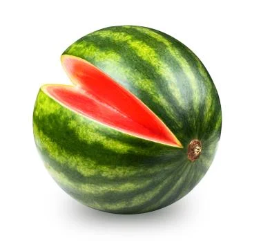 Whatermelon isolated on white Foto stock