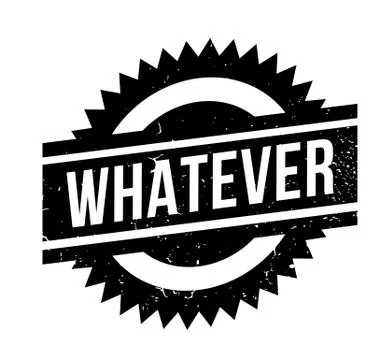 Whatever rubber stamp Stock Illustration